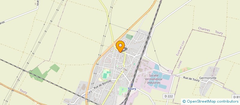 localisation de l'entreprise EARL DES FRANCHISES à TOURY