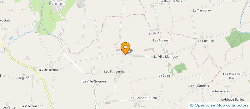 localisation de l'entreprise EARL DES FROMENTORIAUX  GUILLIERS