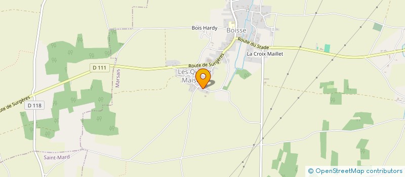 localisation de l'entreprise EARL DES FRUITIERS  MARSAIS