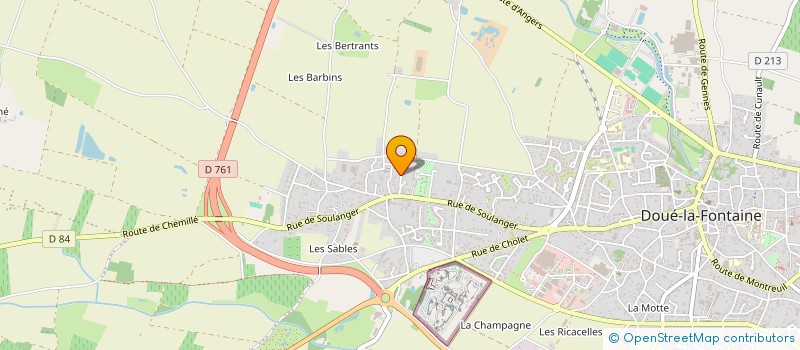 localisation de l'entreprise EARL DES GALANDIERES  DOUE-EN-ANJOU