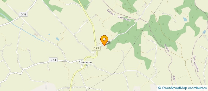 localisation de l'entreprise EARL DES GALINIERS à GIROUSSENS