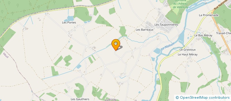 localisation de l'entreprise EARL DES GARNIERS à VICQ-SUR-NAHON