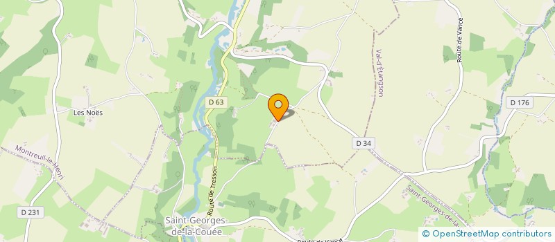 localisation de l'entreprise EARL DES GENETS  MONTREUIL-LE-HENRI