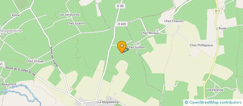 localisation de l'entreprise EARL DES GODARDS à CRITEUIL-LA-MAGDELEINE