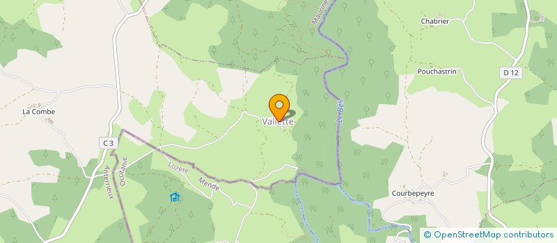 localisation de l'entreprise EARL DES GORGES DU BES à ANTERRIEUX