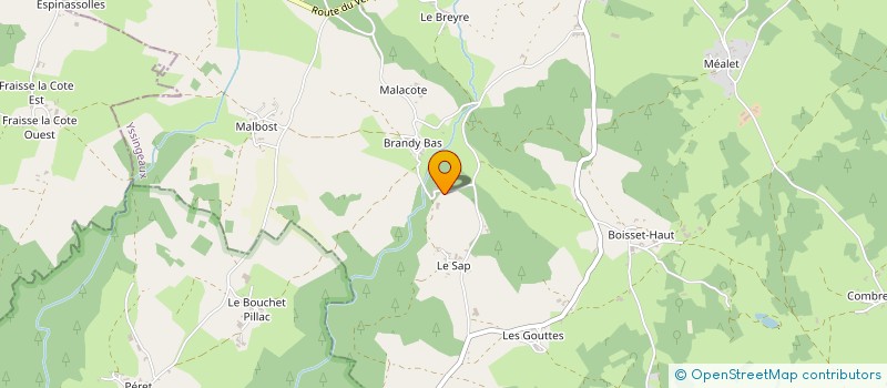 localisation de l'entreprise EARL DES GOURMANDOUX à SAINT PAL DE CHALENCON