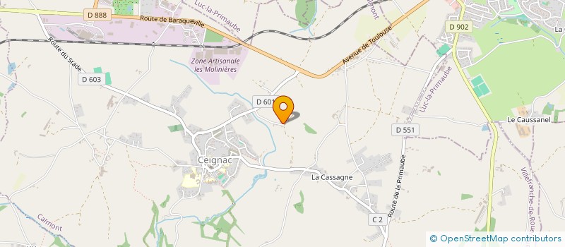 localisation de l'entreprise EARL DES GOURS à CALMONT