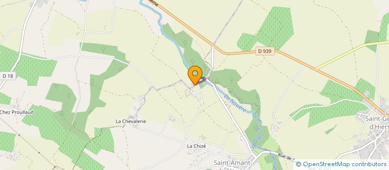 localisation de l'entreprise EARL DES GRANDS BOIS à SAINT-AMANT-DE-NOUERE
