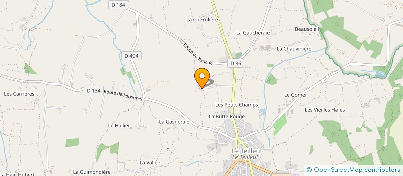 localisation de l'entreprise EARL DES GRANDS CHAMPS à LE TEILLEUL