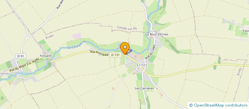 localisation de l'entreprise EARL DES GRANDS CHAMPS  ERNES