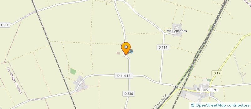 localisation de l'entreprise EARL DES GRANDS CHAUMES à BEAUVILLIERS
