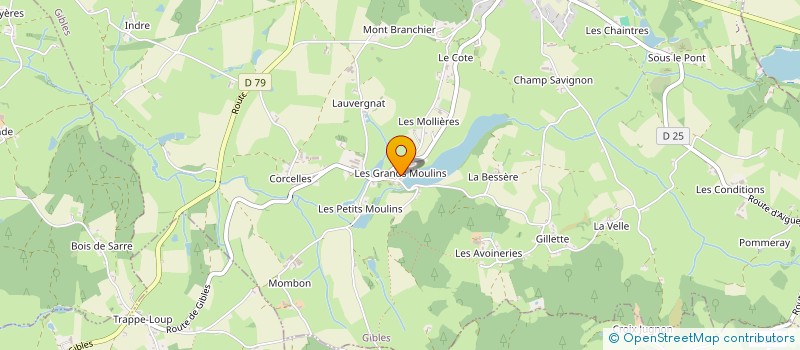 localisation de l'entreprise EARL DES GRANDS MOULINS  GIBLES