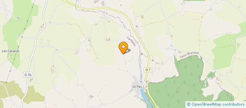localisation de l'entreprise EARL DES GRANDS SAPINS à LANFAINS