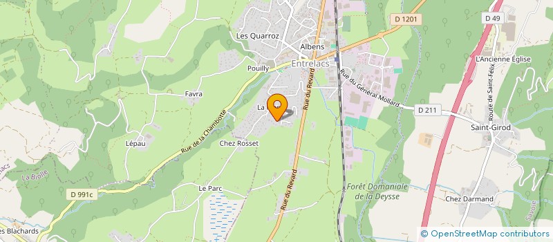 localisation de l'entreprise EARL DES GRANGES à ENTRELACS