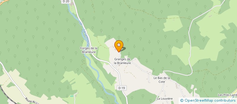 localisation de l'entreprise EARL DES GRANGES à AILLEVILLERS-ET-LYAUMONT
