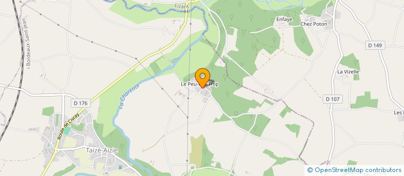 localisation de l'entreprise EARL DES GRANGES à RUFFEC