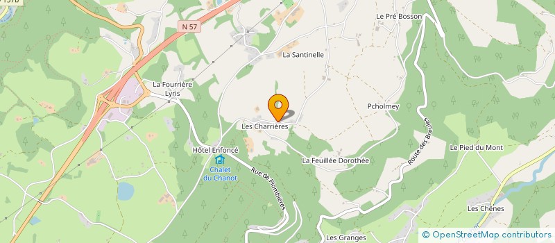 localisation de l'entreprise EARL DES GRANGES DE LA CROIX à LE VAL-D'AJOL