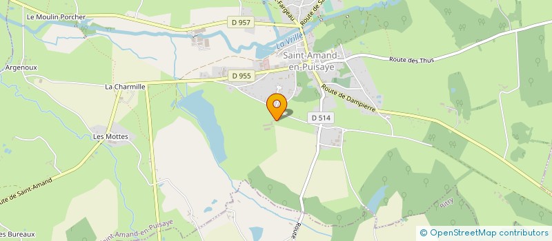 localisation de l'entreprise EARL DES GRAVOTS  SAINT-AMAND-EN-PUISAYE