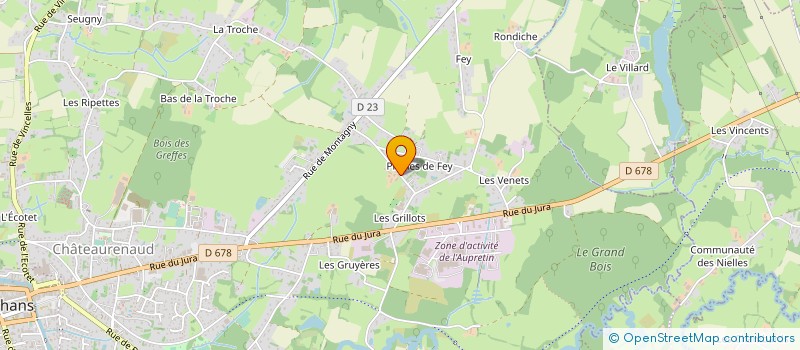 localisation de l'entreprise EARL DES GRILLOTS à LOUHANS