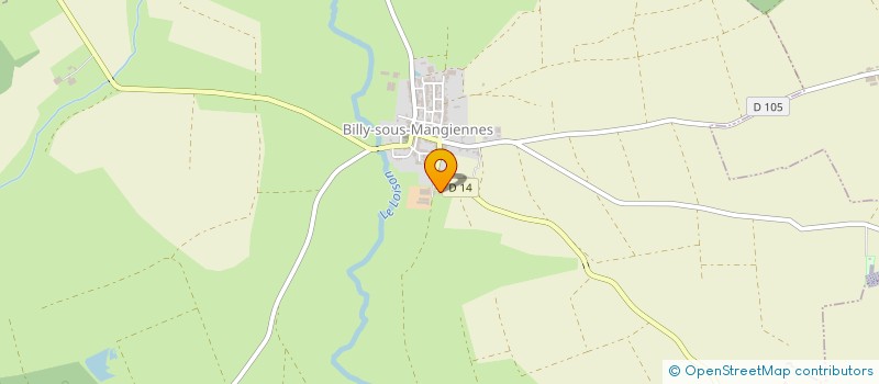 localisation de l'entreprise EARL DES GRUES CENDREES  BILLY-SOUS-MANGIENNES