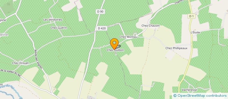 localisation de l'entreprise EARL DES GUIBONS à CRITEUIL-LA-MAGDELEINE