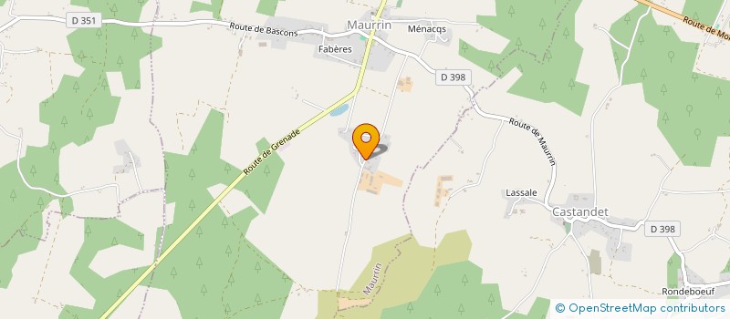 localisation de l'entreprise EARL DES GUITS - FERME LA GAUBE  MAURRIN