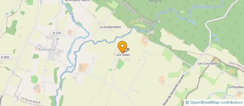 localisation de l'entreprise EARL DES HAIES à SAINT-OUEN-LE-BRISOULT