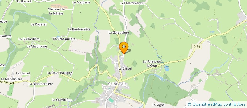 localisation de l'entreprise EARL DES HAUTES BRUYERES à SAINT-POIS
