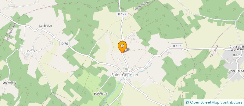 localisation de l'entreprise EARL DES HAUTS ANTRANTS à SAINT-GOURSON
