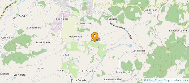 localisation de l'entreprise EARL DES HAUTS DE SAINT MARTIN à SAINT-MARTIN-EN-HAUT