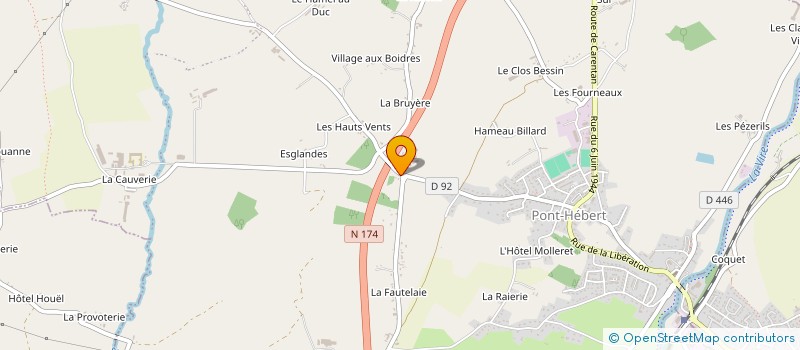 localisation de l'entreprise EARL DES HAUTS VENTS  PONT-HEBERT
