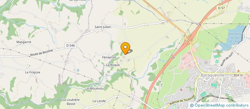 localisation de l'entreprise EARL DES HEMS à BARAQUEVILLE