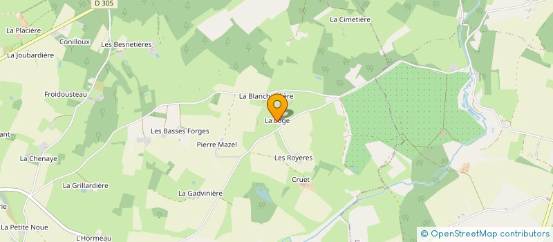 localisation de l'entreprise EARL DES HIRONDELLES  SAVIGNE-SOUS-LE-LUDE