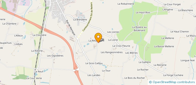 localisation de l'entreprise EARL DES HORTENSIAS à RETIERS