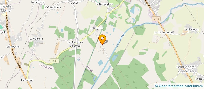 localisation de l'entreprise EARL DES HOUSSAYES à MESSEI