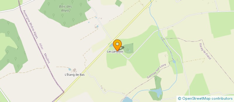 localisation de l'entreprise EARL DES JANDIOTS à GANNAY-SUR-LOIRE