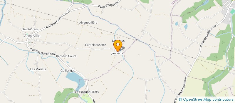 localisation de l'entreprise EARL DES JAUBERTS à ANGEVILLE