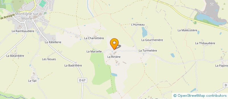 localisation de l'entreprise EARL DES LANDES  SEVREMOINE