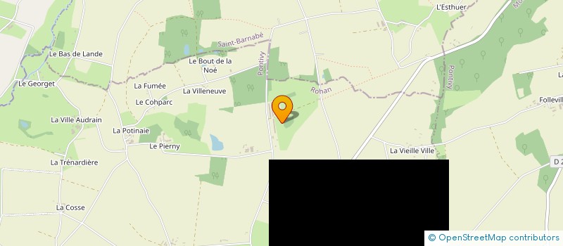 localisation de l'entreprise EARL DES LANDES  ROHAN