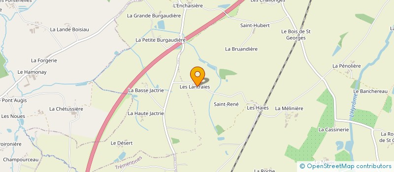localisation de l'entreprise EARL DES LANTRAIES  CHEMILLE-EN-ANJOU
