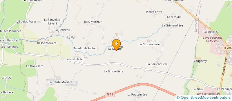 localisation de l'entreprise EARL DES LAURIERS à ROMAGNE