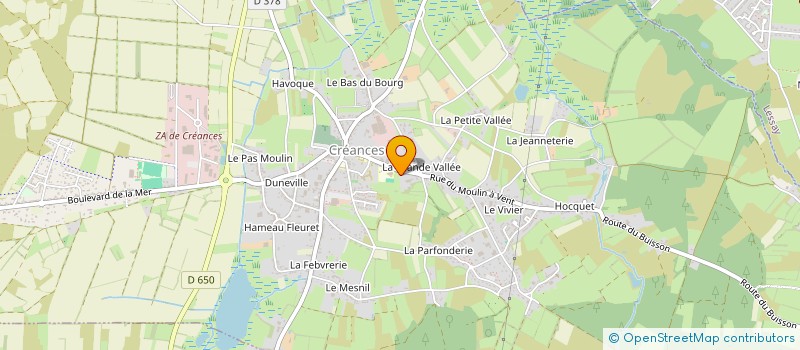 localisation de l'entreprise EARL DES LEGUMES BIO  CREANCES