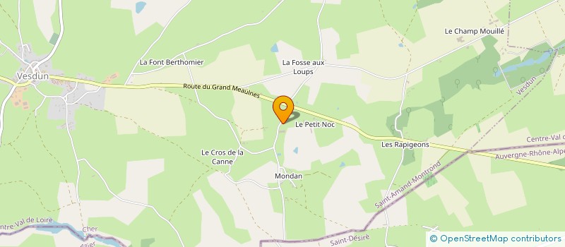 localisation de l'entreprise EARL DES LIMOUSINES  VESDUN