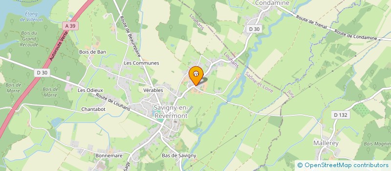 localisation de l'entreprise EARL DES LOUPS DU VERNAY à SAVIGNY-EN-REVERMONT