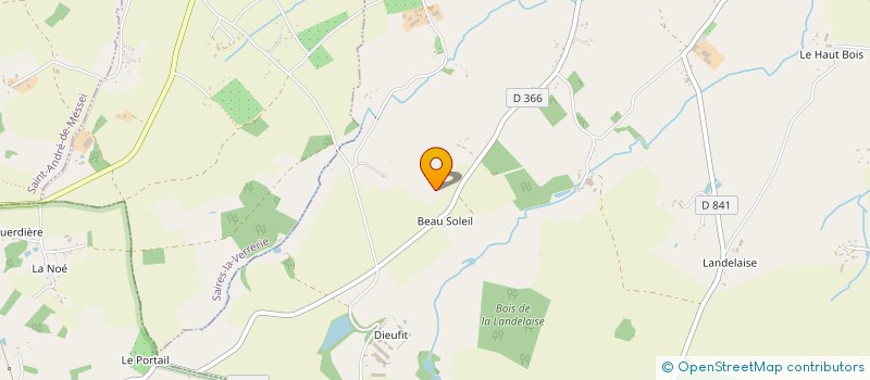 localisation de l'entreprise EARL DES LYS à BELLOU EN HOULME