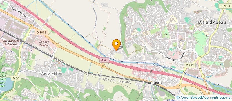 localisation de l'entreprise EARL DES MARAIS  L'ISLE-D'ABEAU