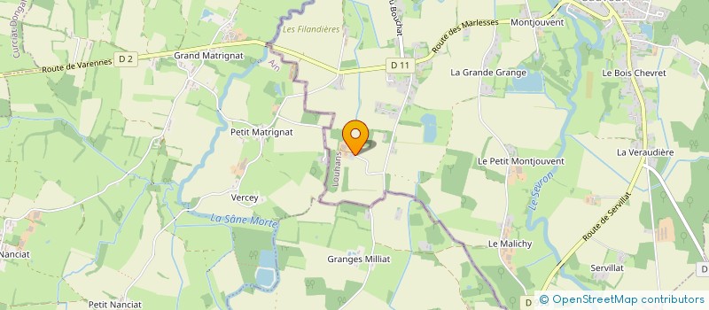 localisation de l'entreprise EARL DES MARLESSES  VARENNES-SAINT-SAUVEUR