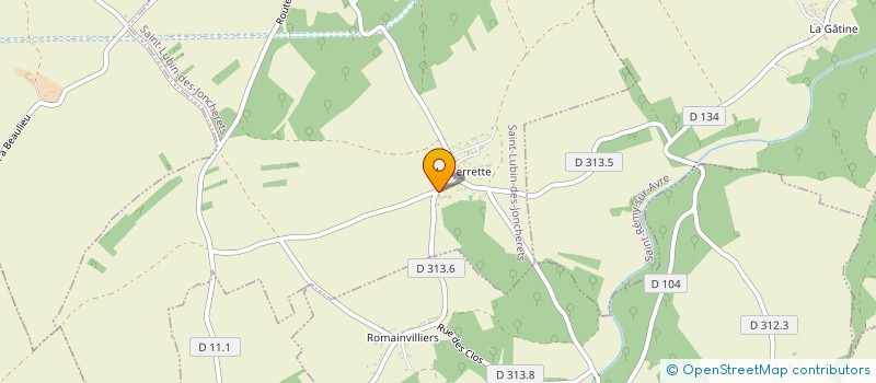 localisation de l'entreprise EARL DES MARRONNIERS à SAINT-LUBIN-DES-JONCHERETS