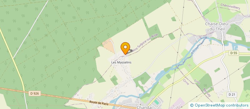 localisation de l'entreprise EARL DES MASSELINS à SAINT-SULPICE-SUR-RISLE