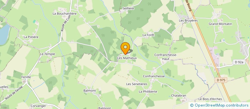 localisation de l'entreprise EARL DES MATHIEUX à SAINT-MARTIN-LE-CHATEL